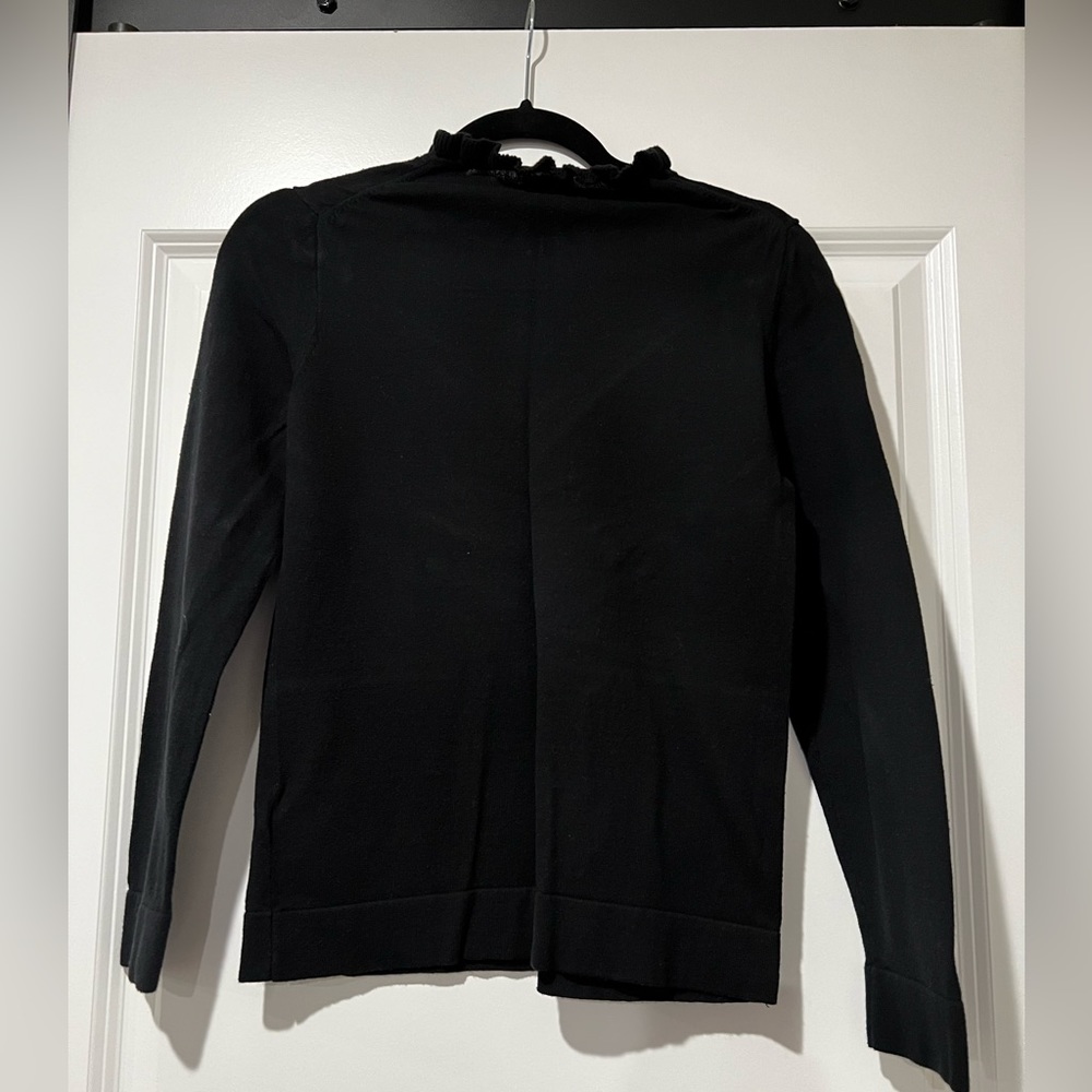 J.Crew Ruffle Neck Sweater with Buttons - Picture 2 of 3